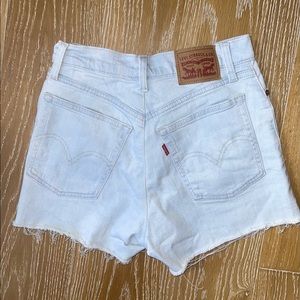 Levi High Waisted Denim Shorts